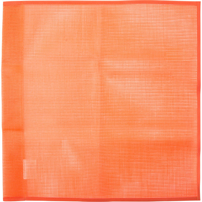 Fanion en maille orange 18"x18" Produits de sécurité ZENITH - Quincaillerie G.H. Berger