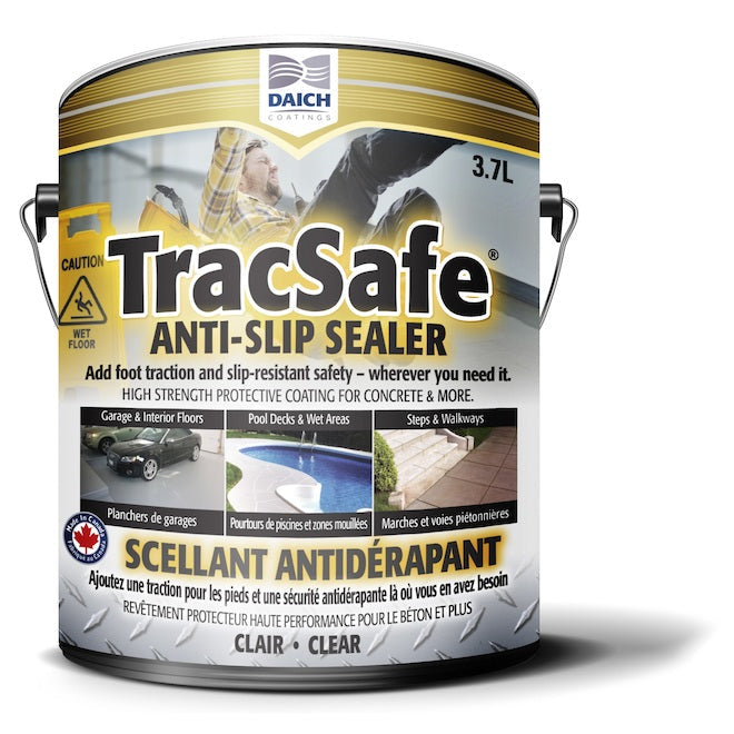 Scellant antidérapant TracSafe - Clair - 3.78 L Daich