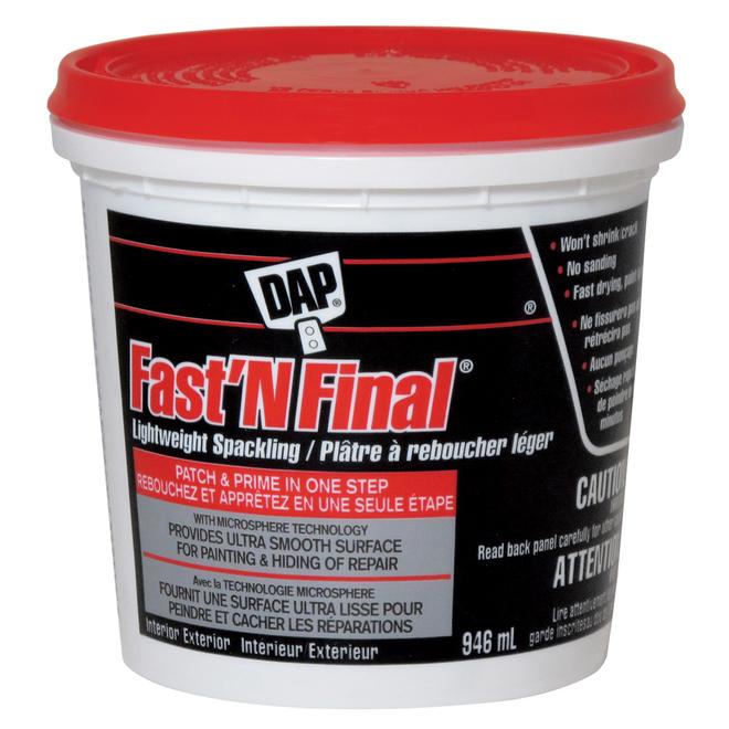 Plâtre à reboucher Fast N Final DAP - 946 mL