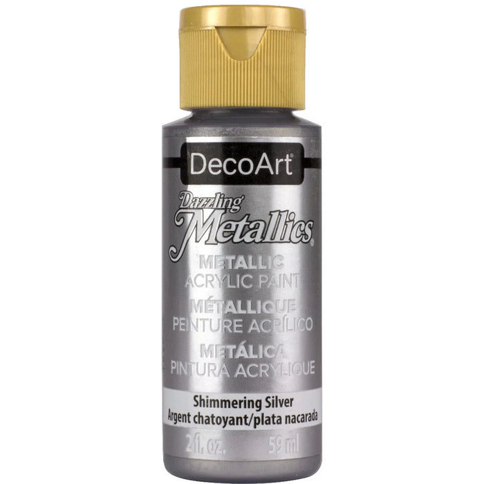 Peinture acrylique DecoArt - Argent chatoyant - 2 oz - Quincaillerie G.H. Berger