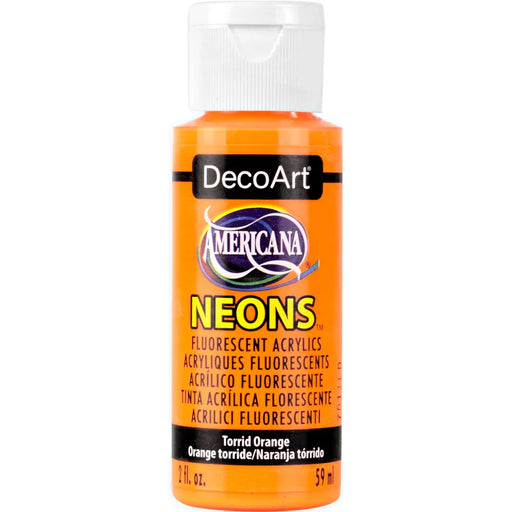 Peinture acrylique fluorescente DecoArt - Orange torride - 2 oz - Quincaillerie G.H. Berger
