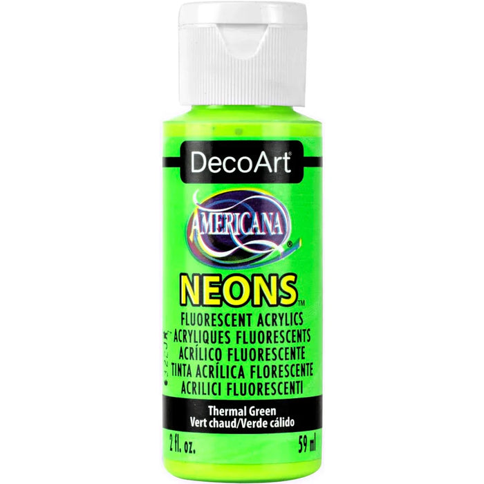 Peinture acrylique fluorescente DecoArt - Vert chaud - 2 oz - Quincaillerie G.H. Berger