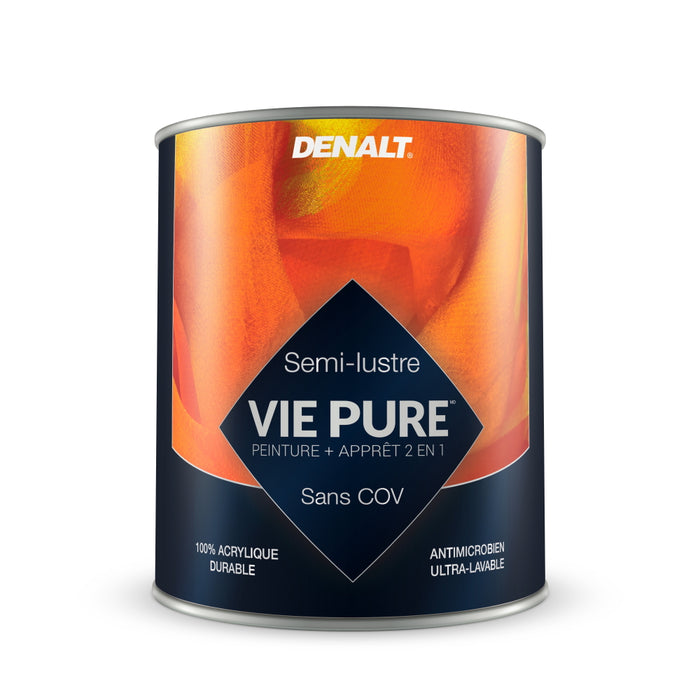 Peinture 2en1 Vie Pure Semi-lustre - - 946ml Denalt - Quincaillerie G.H. Berger