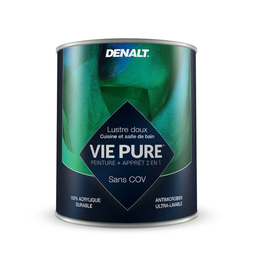 Peinture 2en1 Vie Pure Cuisine Salle de bain - - 927ml Denalt - Quincaillerie G.H. Berger