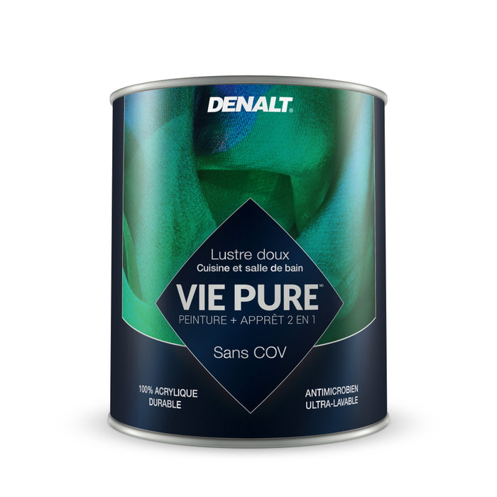 Peinture 2en1 Vie Pure Cuisine Salle de bain - - 927ml Denalt - Quincaillerie G.H. Berger