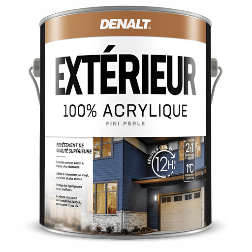Peinture extérieure 100% acrylique - Base 1 - Perle - 927 mL Denalt - Quincaillerie G.H. Berger