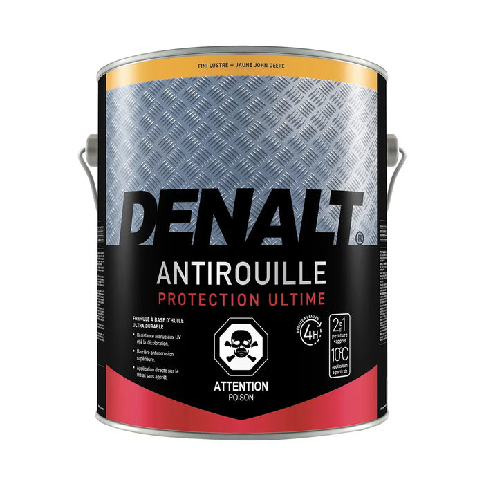 Peinture antirouille à l'huile - Jaune John Deere - Fini lustré - 3.6 L Denalt