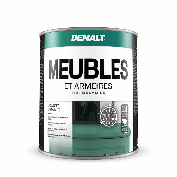 Peinture intérieure et extérieure pour meubles et armoires - Base 3 - Fini mélamine - 1 L Denalt - Quincaillerie G.H. Berger