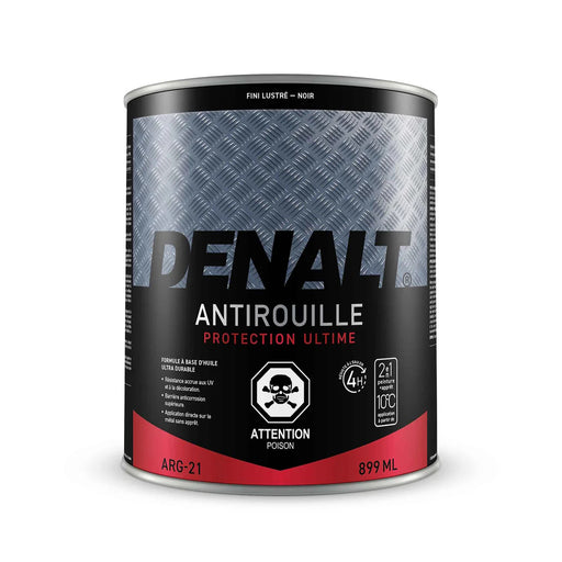 Peinture antirouille à l'huile - - Noir - Fini lustré - 899 mL Denalt - Quincaillerie G.H. Berger