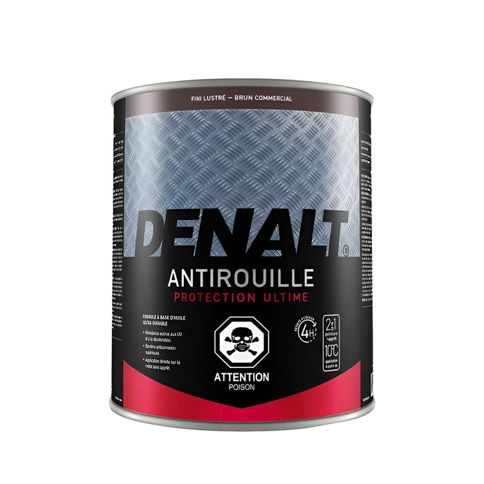 Peinture antirouille à l'huile - - Brun commercial - Fini lustré - 899 mL Denalt - Quincaillerie G.H. Berger