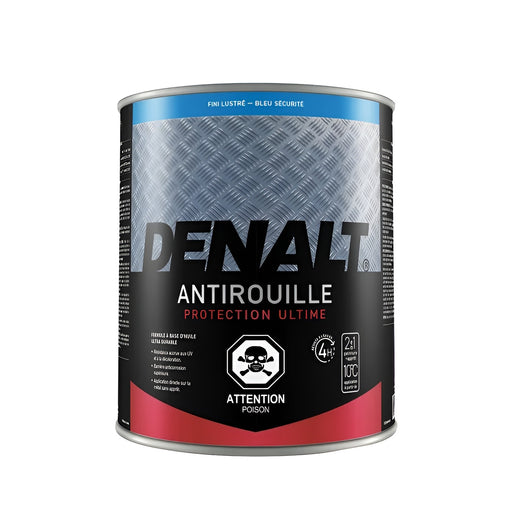 Peinture antirouille à l'huile - - Bleu sécurité - Fini lustré - 899 mL Denalt - Quincaillerie G.H. Berger