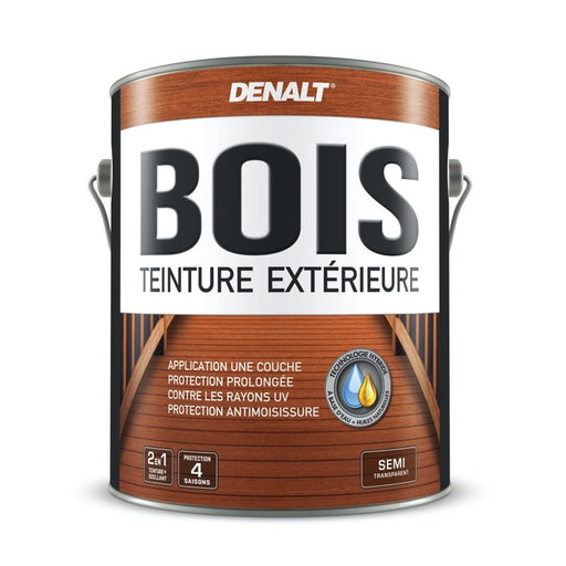 Teinture hybride semi-transparente extérieure pour le bois - Base à teindre - 3.78 L Denalt - Quincaillerie G.H. Berger