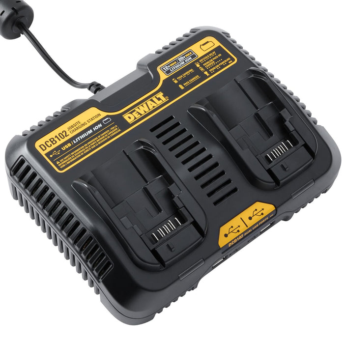 Chargeur à 2 ports 12V/20V avec USB - Quincaillerie G.H. Berger