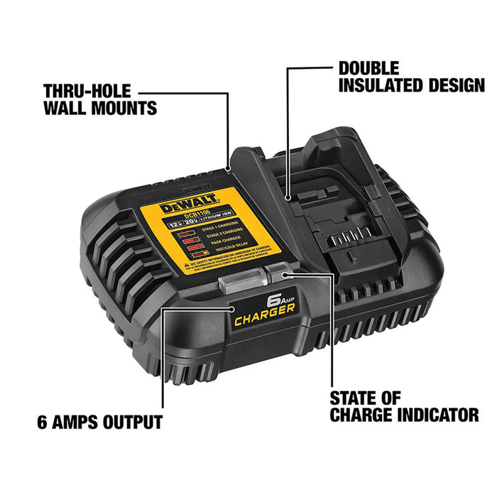 Chargeur rapide 6 Ah 12V/20V MAX - Quincaillerie G.H. Berger