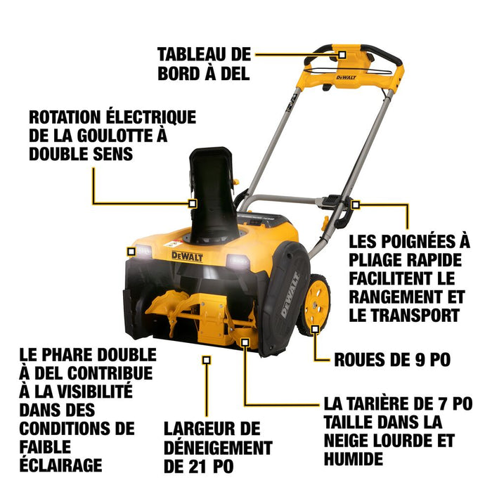 Ens. souffleuse à neige 60V MAX* - Dewalt - Quincaillerie G.H. Berger