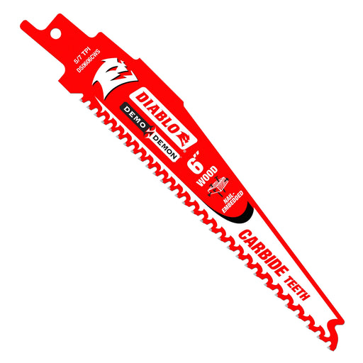 Lame pour scie alternative de 6" en carbure pour bois avec clous - Quincaillerie G.H. Berger