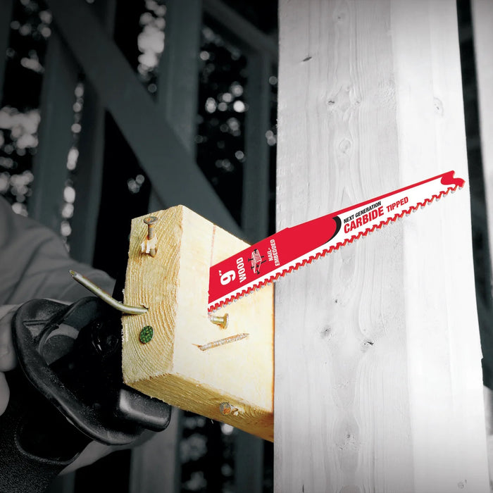 Lame pour scie alternative de 9" en carbure pour bois avec clous - Quincaillerie G.H. Berger