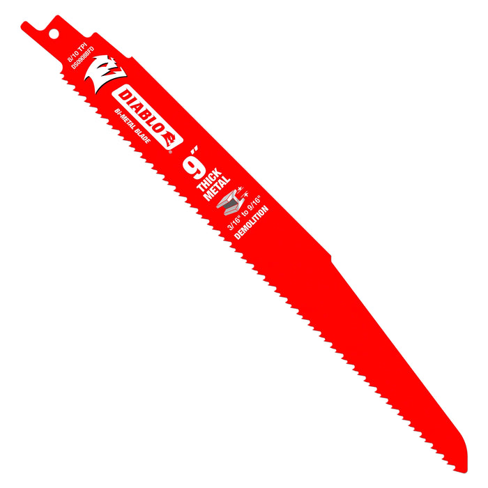 Ensemble de 5 lames pour scie alternative de  9" bimétal pour métal épais - Quincaillerie G.H. Berger