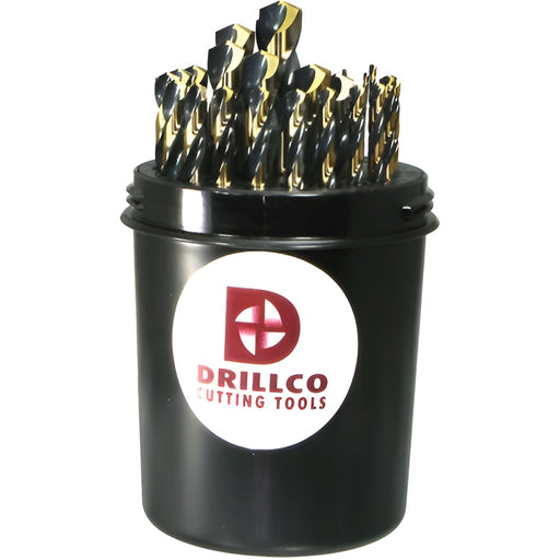Ensemble de forets à métal Black & Gold 29 morceaux DRILLCO - Quincaillerie G.H. Berger