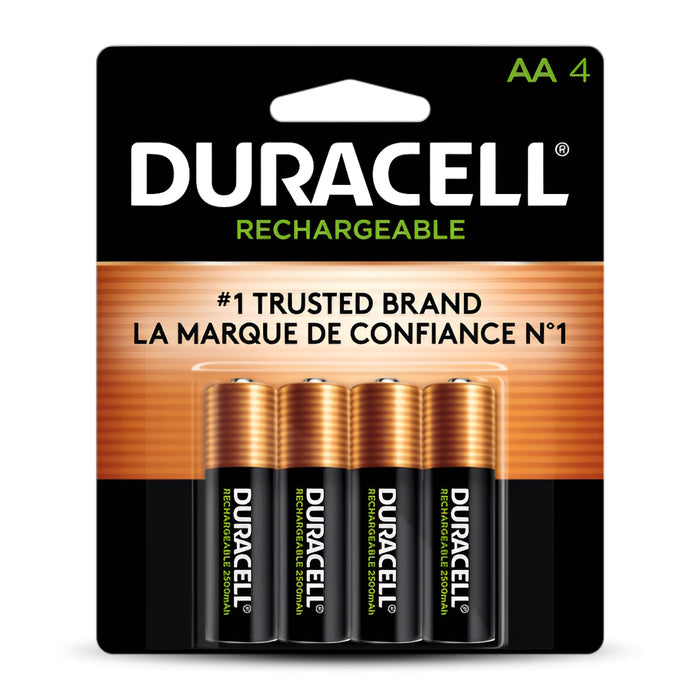 Piles rechargeables AA - Paquet de 4 Duracell - Quincaillerie G.H. Berger