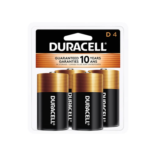 Piles Coppertop D - Paquet de 4 Duracell - Quincaillerie G.H. Berger