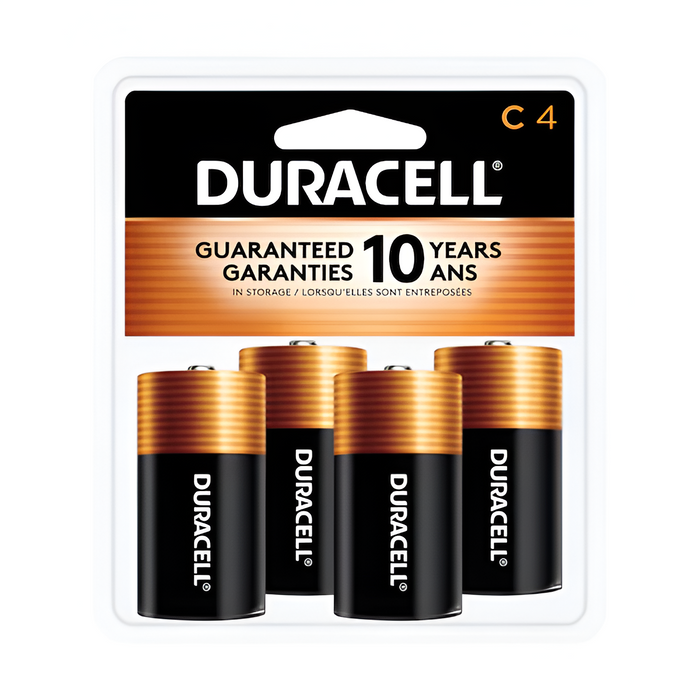 Piles Coppertop C - Paquet de 4 Duracell - Quincaillerie G.H. Berger