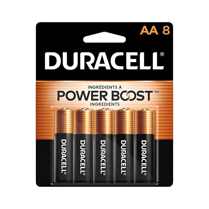 Piles Coppertop AA - Paquet de 8 Duracell - Quincaillerie G.H. Berger