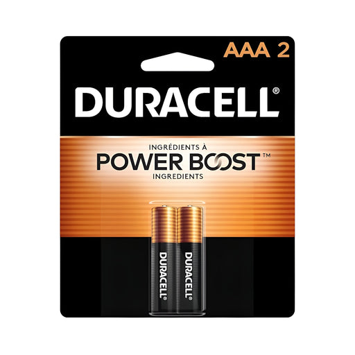 Piles Coppertop AAA - Paquet de 2 Duracell - Quincaillerie G.H. Berger