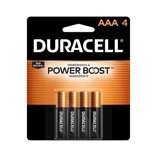 Piles Coppertop AAA - Paquet de 4 Duracell - Quincaillerie G.H. Berger