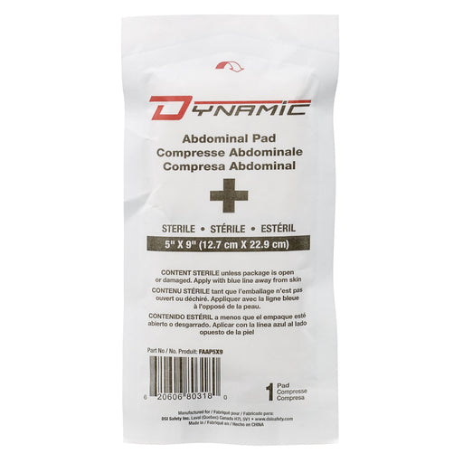 Compresse abdominale stérile 5" X 9" Dynamic (PIP Canada) - Quincaillerie G.H. Berger