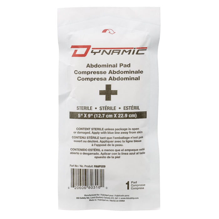 Compresse abdominale stérile 5" X 9" Dynamic (PIP Canada) - Quincaillerie G.H. Berger