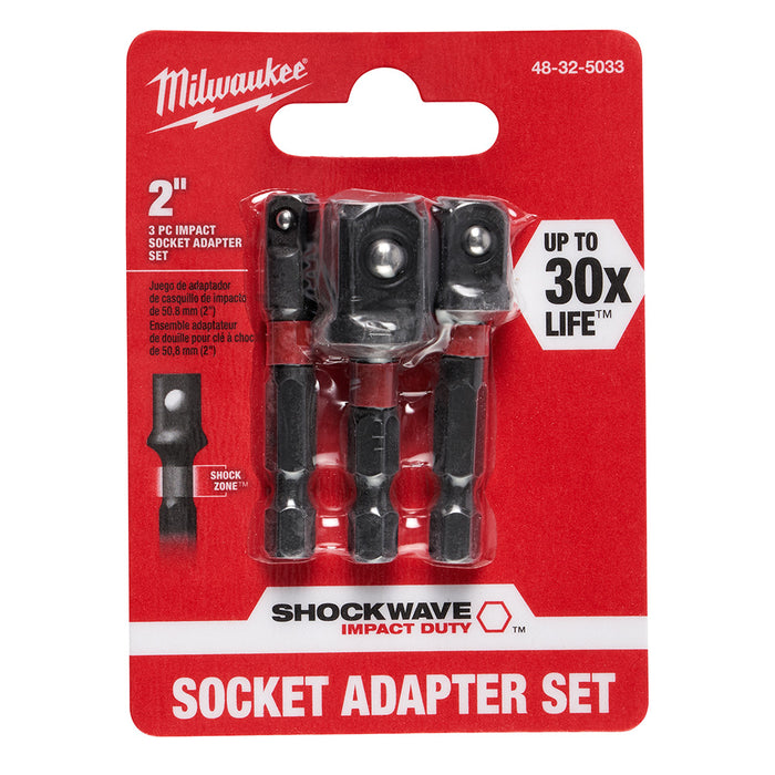 Ens. 3 adaptateurs à douille SHOCKWAVE™ 1-7/8" Milwaukee - Quincaillerie G.H. Berger