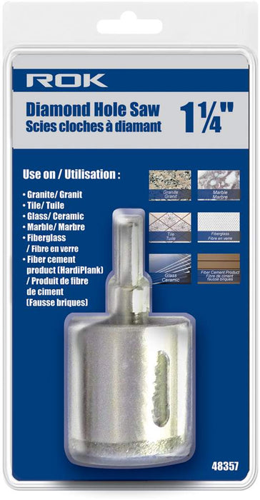 Scie emporte-pièce diamantée 1-1/4" ROK - Quincaillerie G.H. Berger
