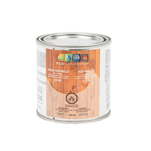 Huile naturelle pour le bois - Clair - 250 mL ECO-SELECTION - Quincaillerie G.H. Berger