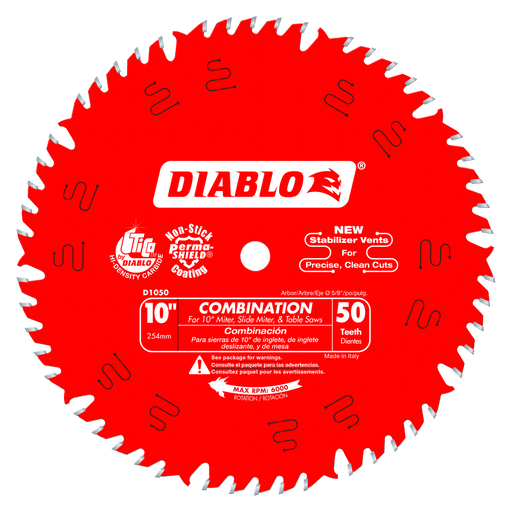 Lame combinée (10"x50 dents) - Quincaillerie G.H. Berger