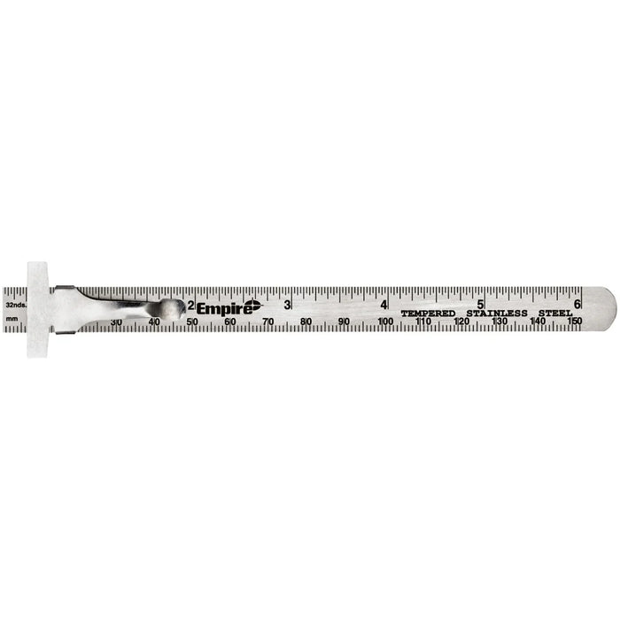 Règle de poche en acier inoxydable 6" Empire