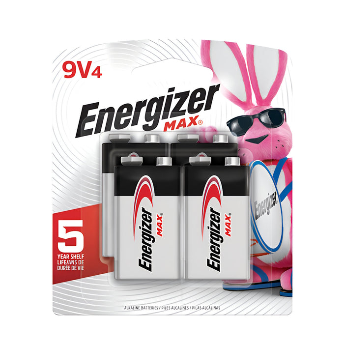 Pile Energizer alcaline 9V - Paquet de 4 - Quincaillerie G.H. Berger