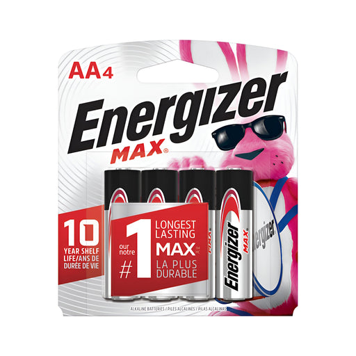 Piles alcaline Energizer AA - Paquet de 4 - Quincaillerie G.H. Berger