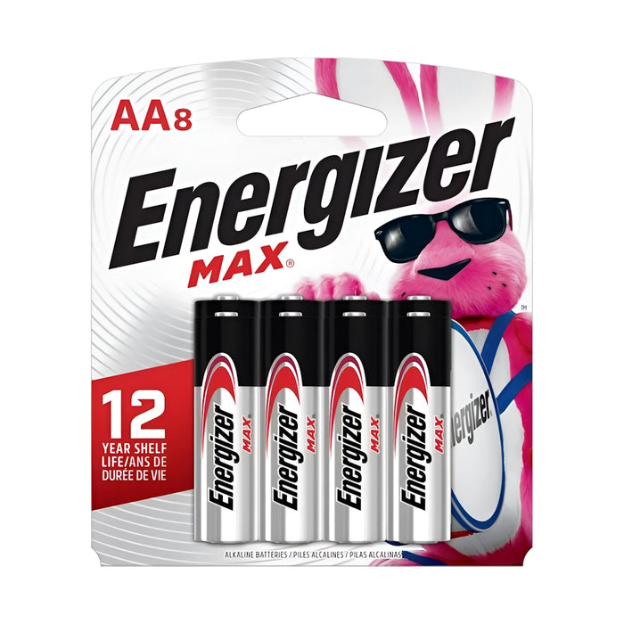 Piles alcaline Energizer AA - Paquet de 8 - Quincaillerie G.H. Berger
