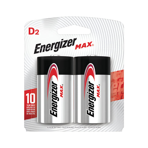 Piles alcaline Energizer D 1.5V - Paquet de 2 - Quincaillerie G.H. Berger
