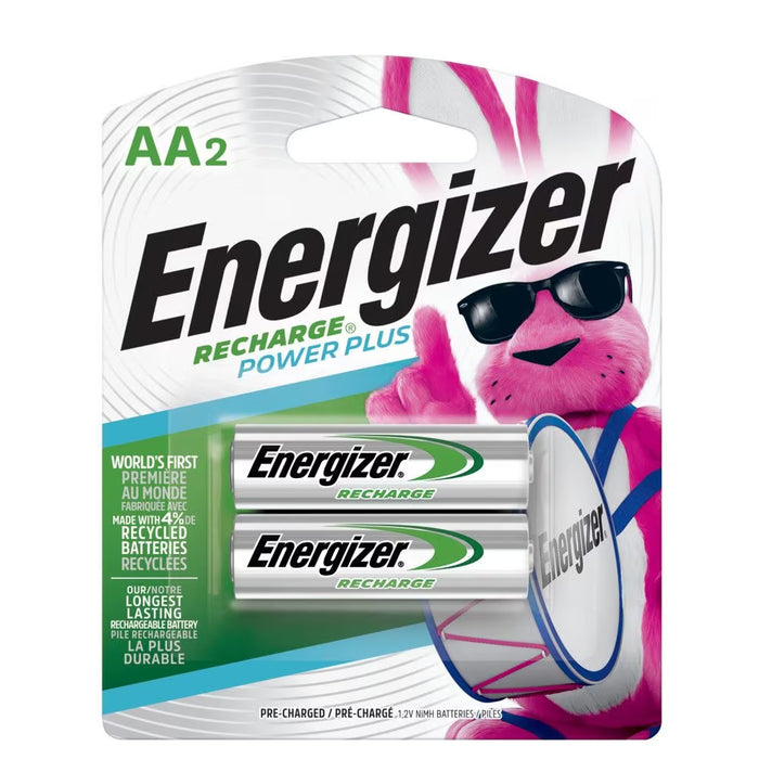 Piles Energizer haute performance rechargeables AA - Paquet de 2 - Quincaillerie G.H. Berger