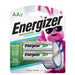 Piles Energizer haute performance rechargeables AA - Paquet de 2 - Quincaillerie G.H. Berger
