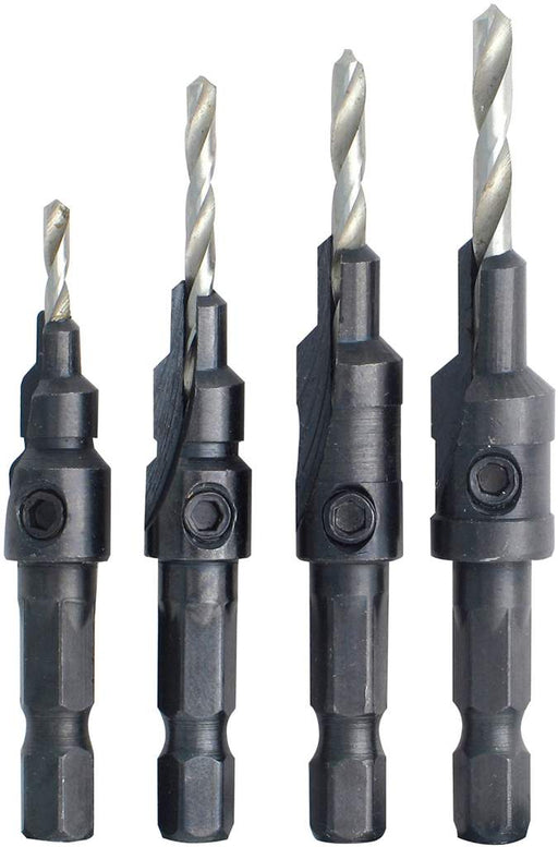 Ens. 4 mèches à fraiser à tige 1/4" hex Powersonic - Quincaillerie G.H. Berger