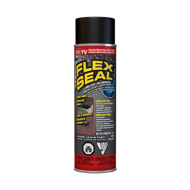 Revêtement caoutchouté en aérosol Flex Seal - Noir - 397 g