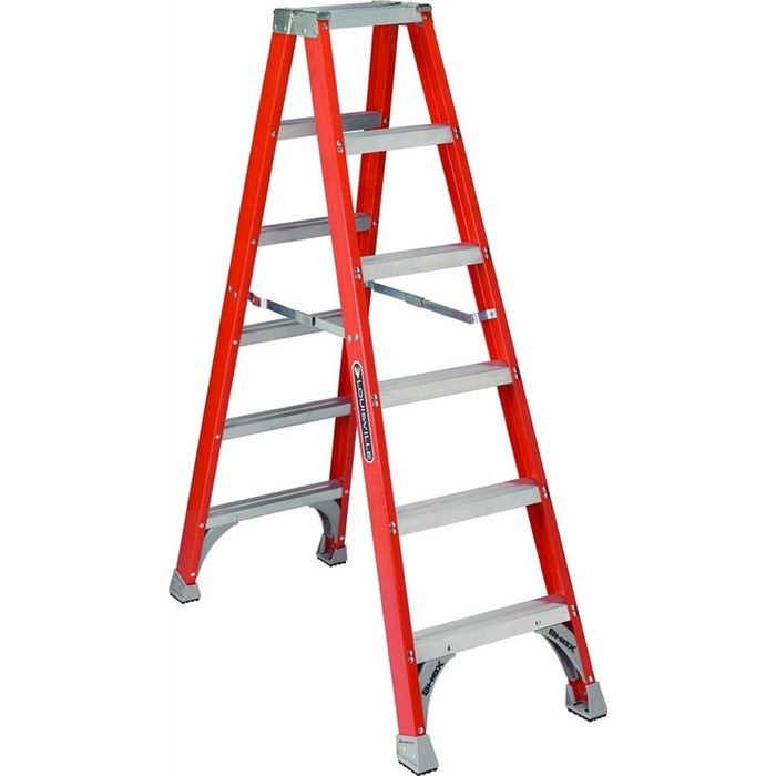 Escabeau en fibre de verre 2-côtés Type 1A, 300lb (6') Louisville Ladder - Quincaillerie G.H. Berger
