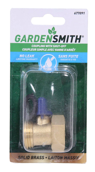 Valve d'arrêt en laiton 677091 - Garden Smith - Quincaillerie G.H. Berger