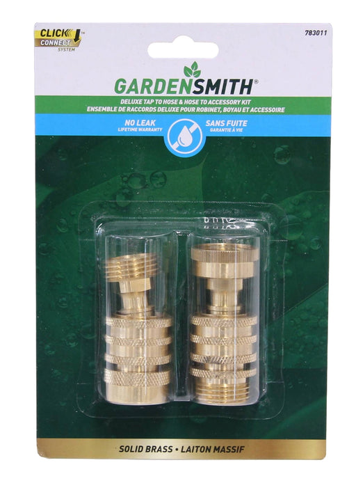 Ensemble deluxe de raccords pour boyau d'arrosage et robinet 783011 - Garden Smith - Quincaillerie G.H. Berger