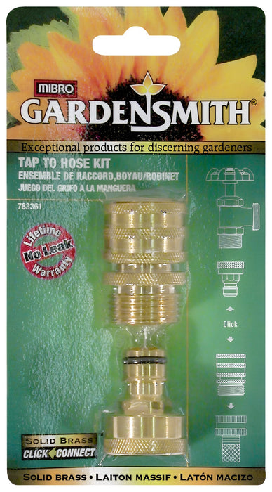 Jeu de raccords pour robinet et boyau 783361 - Garden Smith - Quincaillerie G.H. Berger