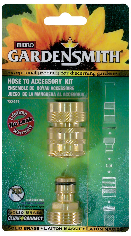 Ensemble de raccord pour boyau à accessoires 1/2" 783441 - Garden Smith - Quincaillerie G.H. Berger