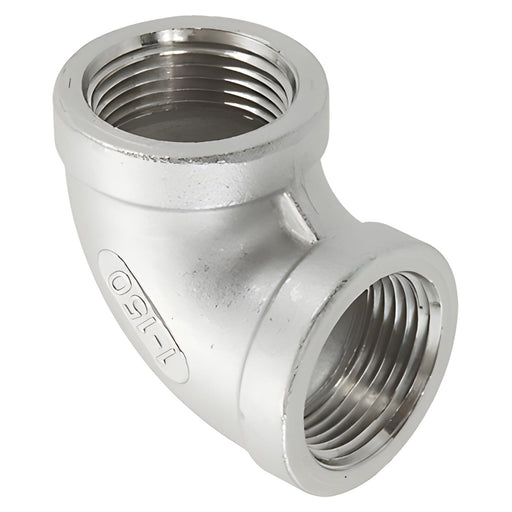 Coude 90º en acier inoxydable filets femelles 1/2" Green Line - Quincaillerie G.H. Berger